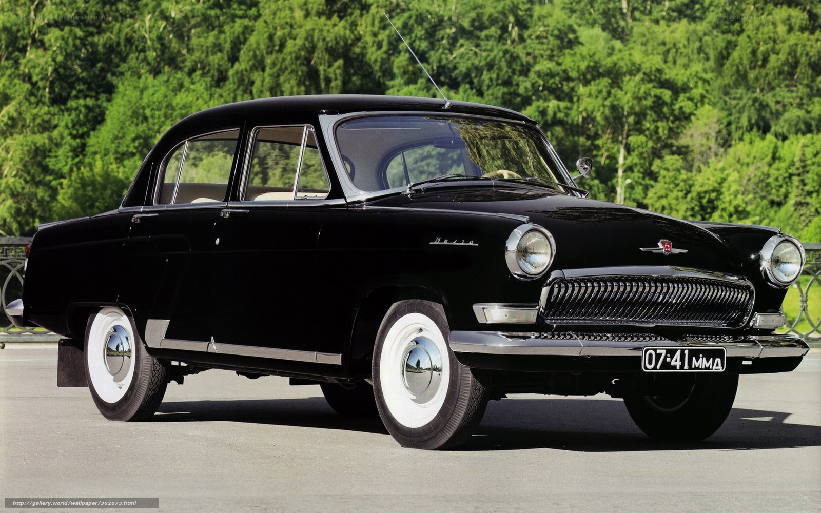 Black vintage sedan car