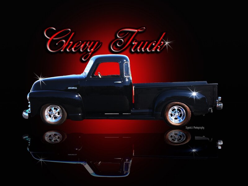 Black Vintage Truck — Dramatic