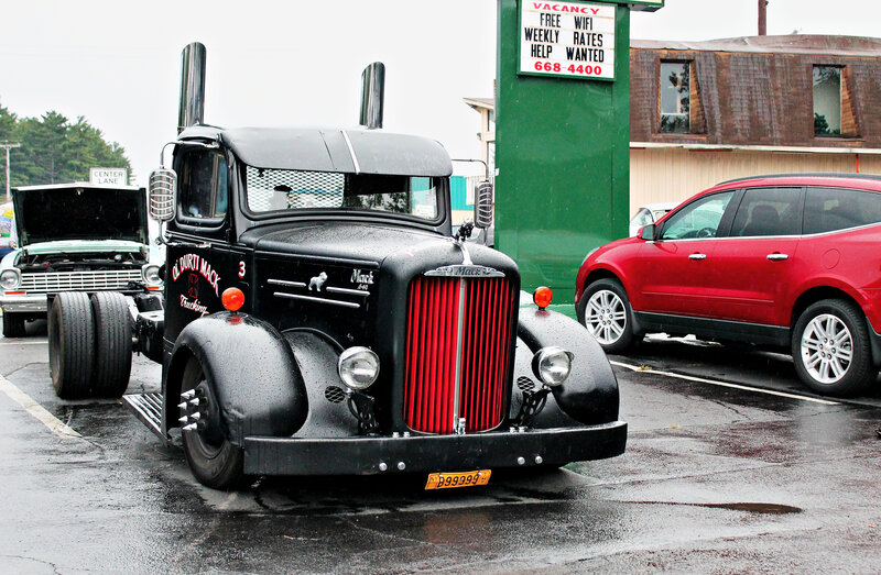 Black Vintage Truck — Overcast