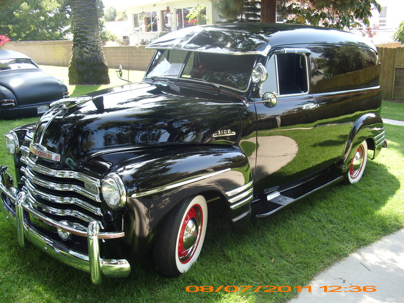 Black Vintage Truck — Serene, Afternoon