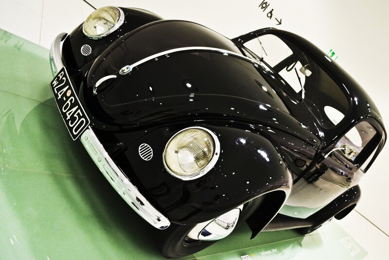Black vintage Volkswagen Beetle