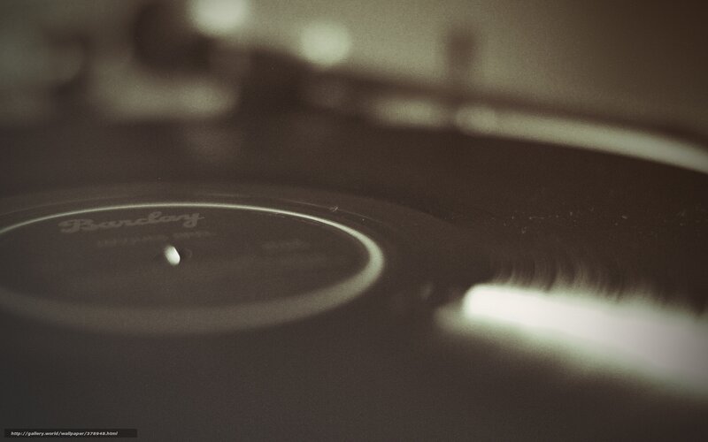 Black Vinyl Record — Brown