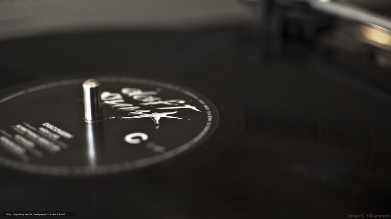 Black Vinyl Record — Calm