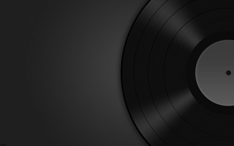 Black Vinyl Record — Dark