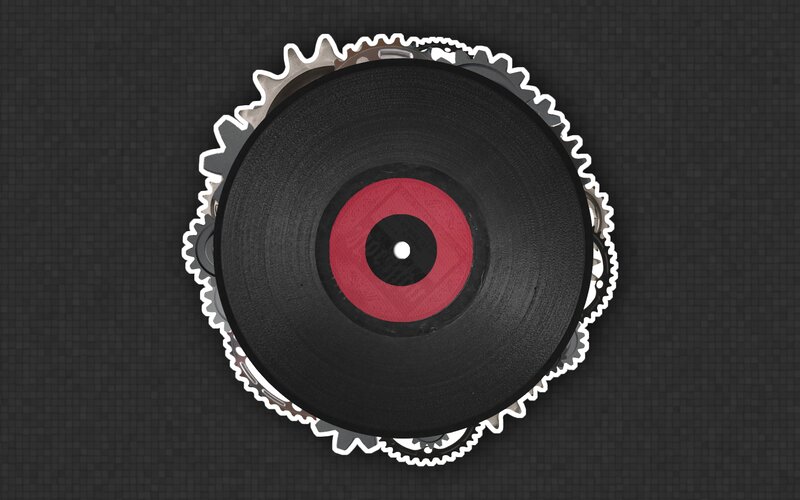 Black Vinyl Record — Mechanical