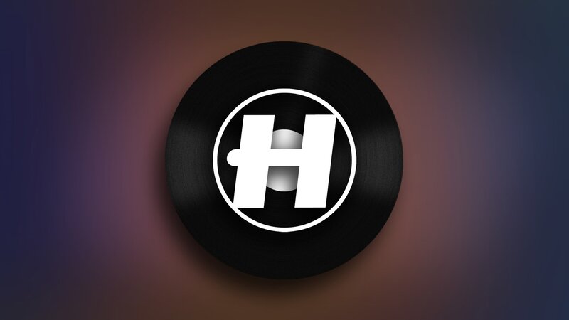 Black Vinyl Record — Minimalist, Digital Art