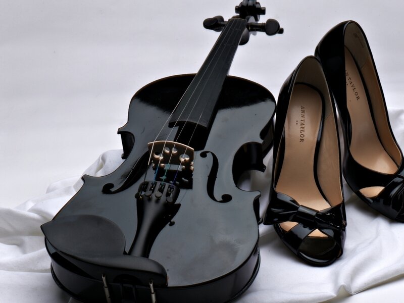 Black Violin and Shoes — Neutral, Photograph