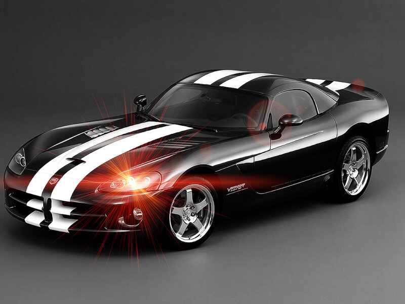 Black Viper sports car