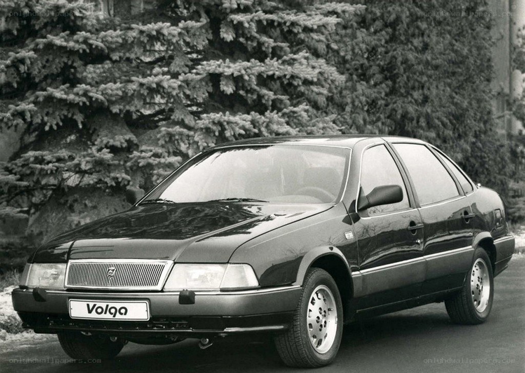 Black Volga sedan car