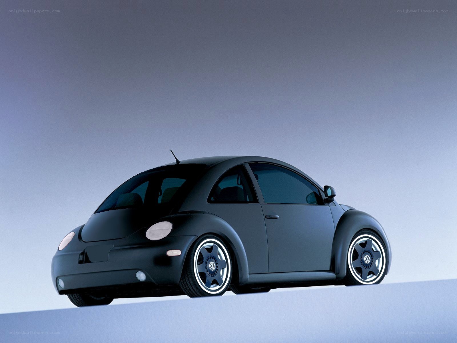 Black Volkswagen Beetle car