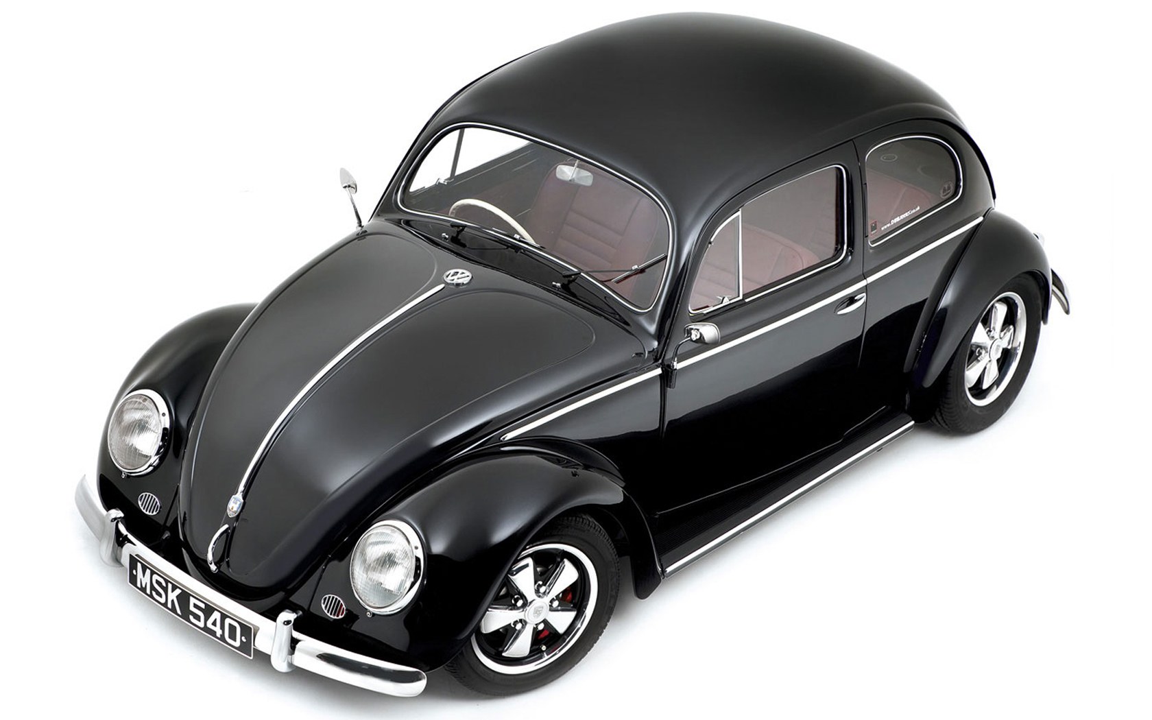 Black Volkswagen Beetle model