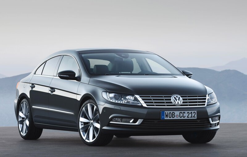 Black Volkswagen CC sedan