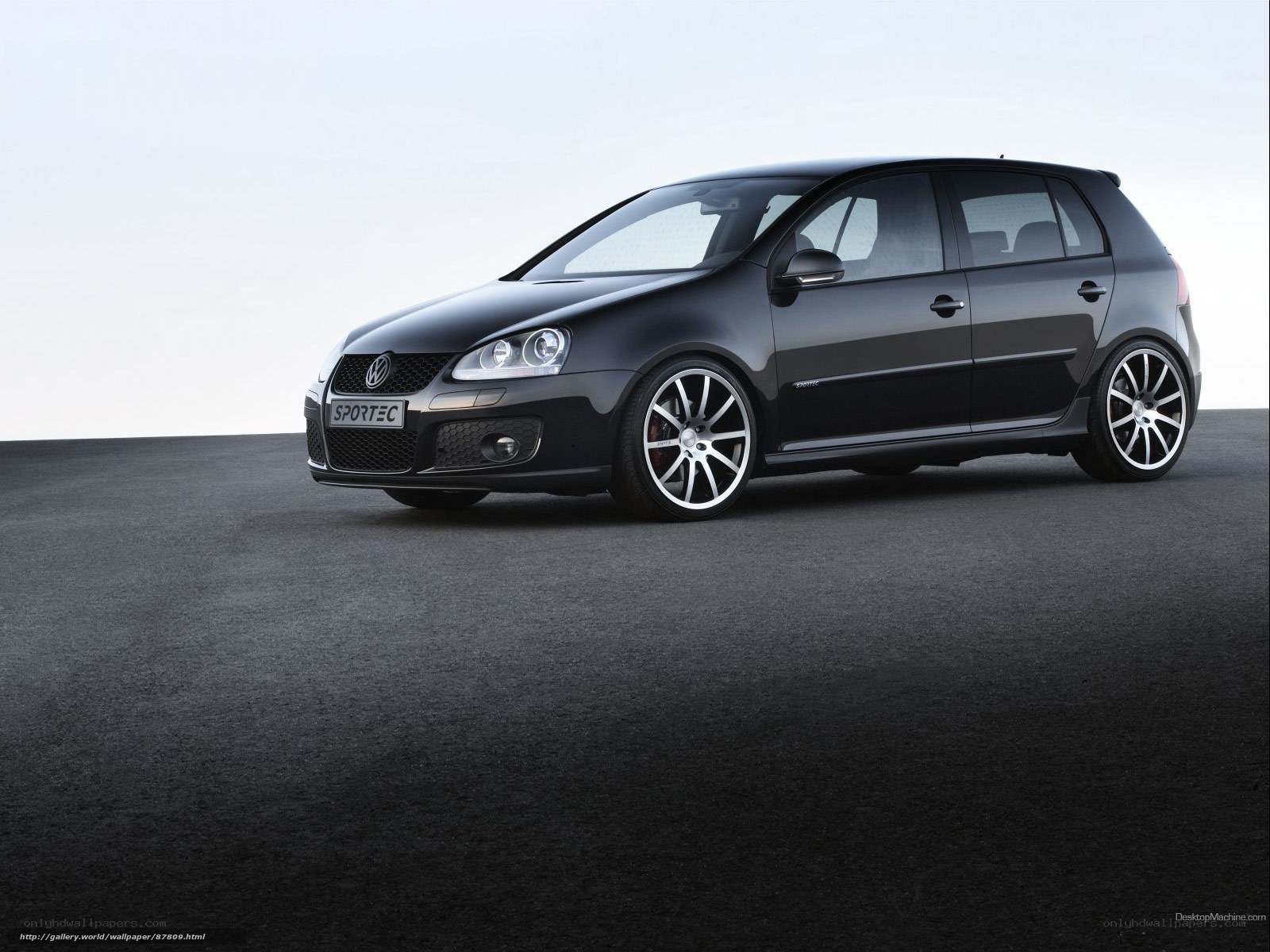 Black Volkswagen Golf GTI
