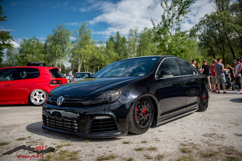 Black Volkswagen Golf — Outdoor