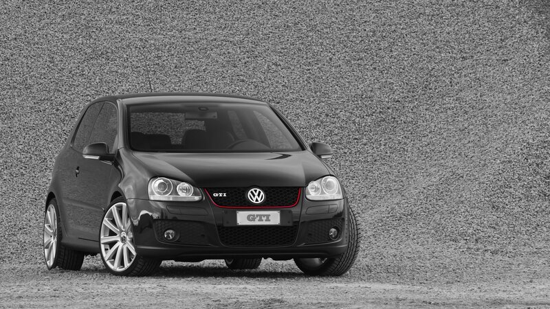 Black Volkswagen GTI car