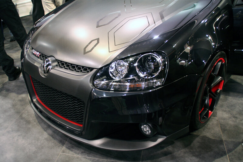 black volkswagen gti car