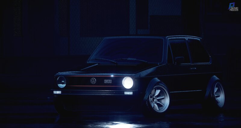 Black Volkswagen Gti — Dark