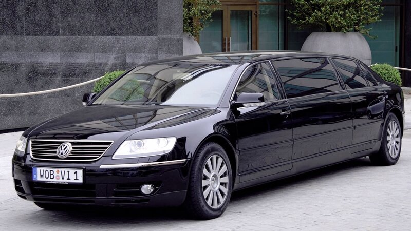 black volkswagen limousine