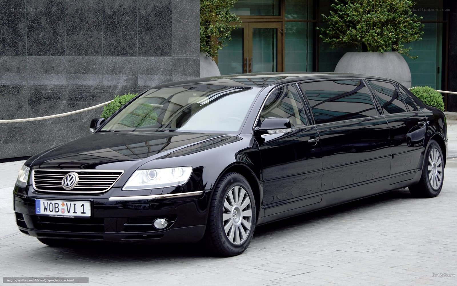 black volkswagen limousine