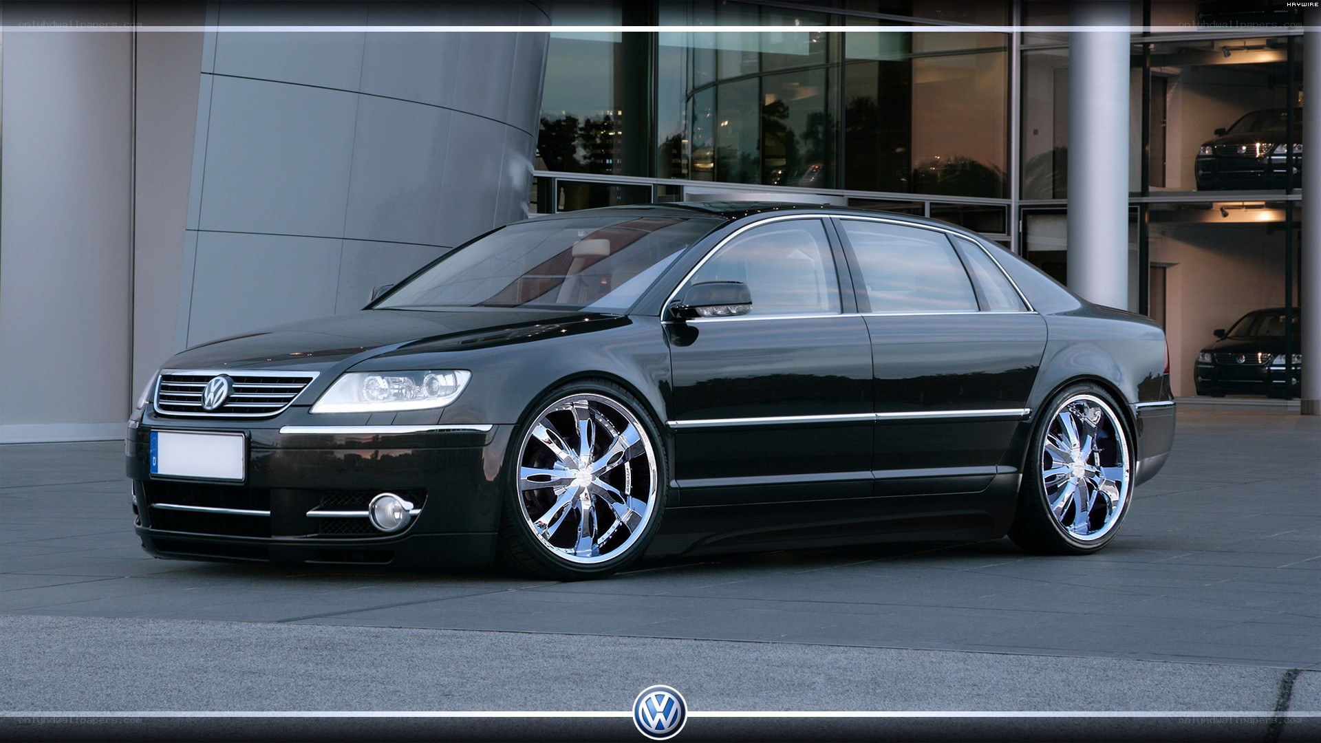 black volkswagen phaeton sedan