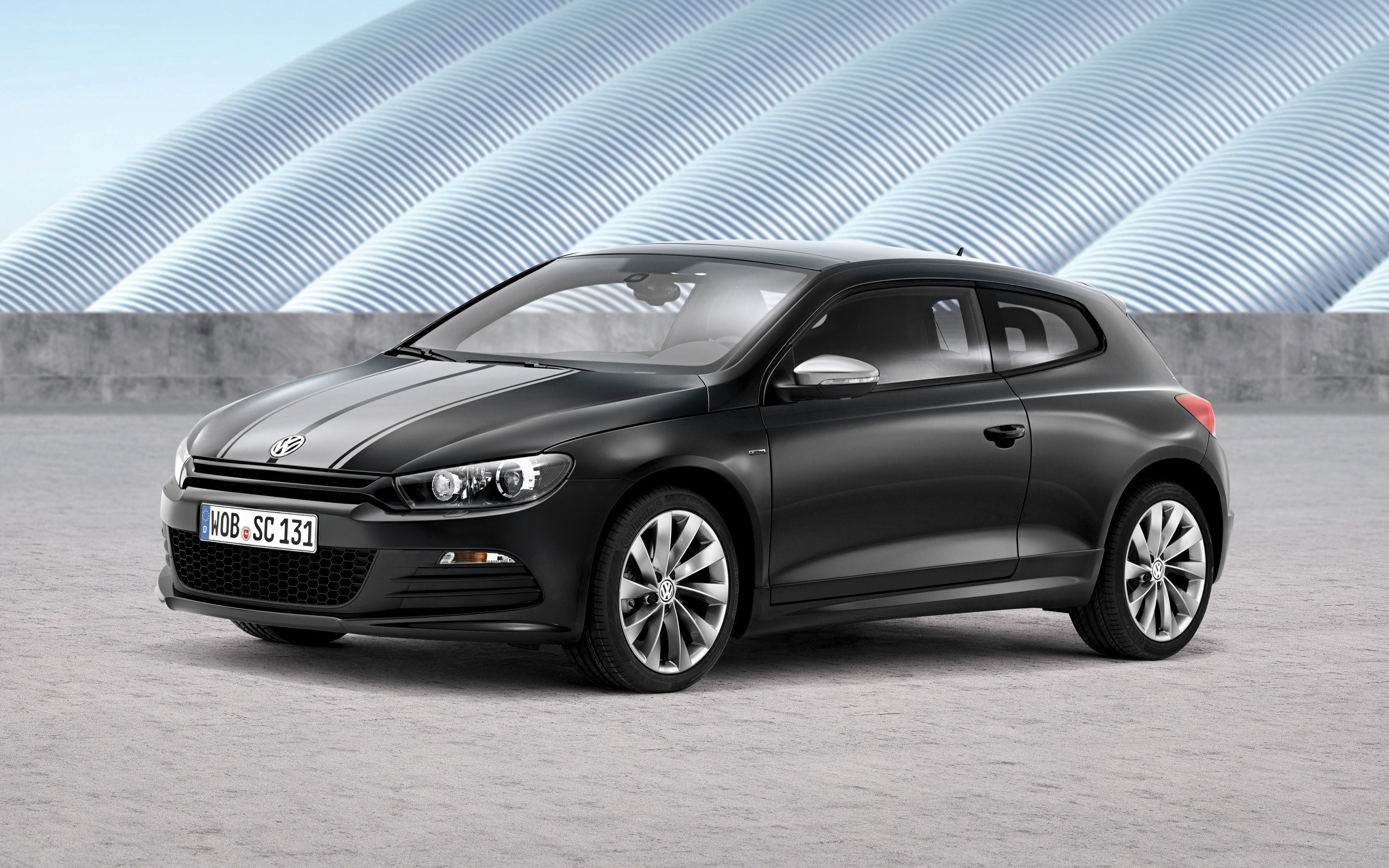 Black Volkswagen Scirocco