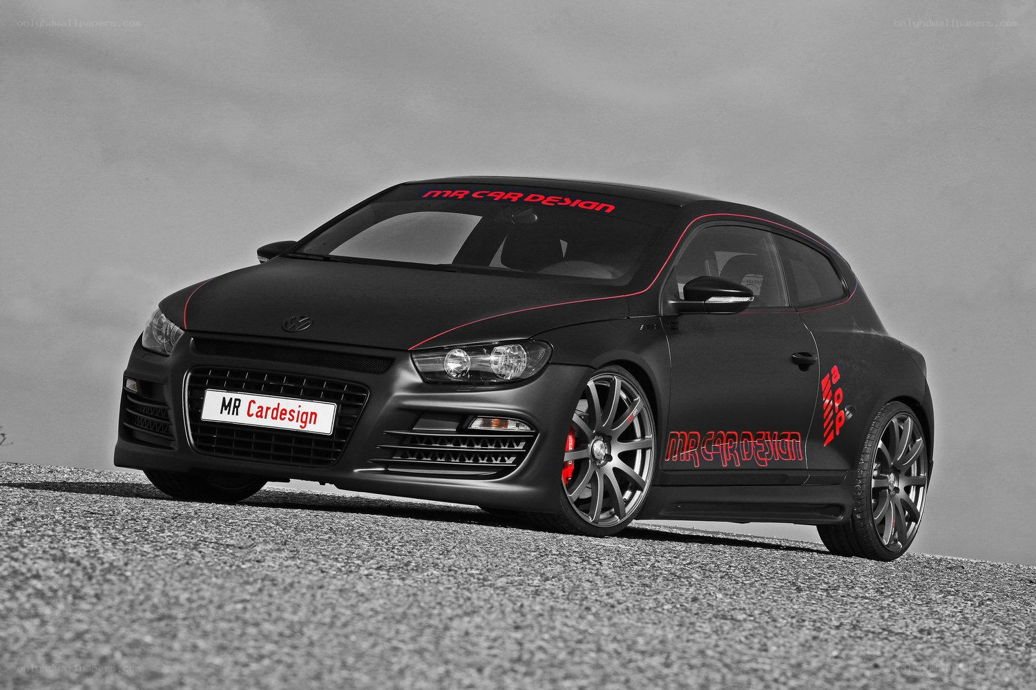 Black Volkswagen Scirocco