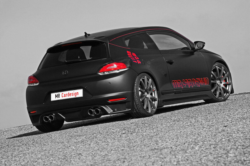 black volkswagen scirocco