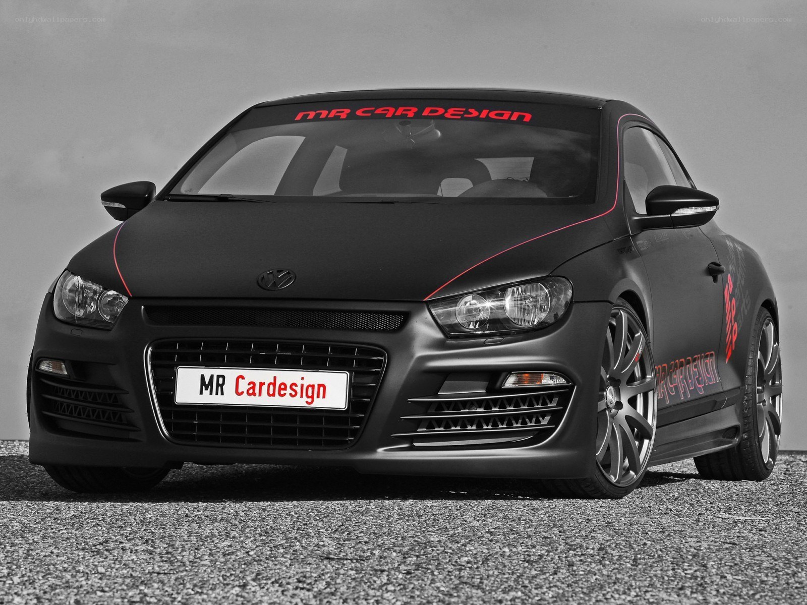 Black Volkswagen Scirocco