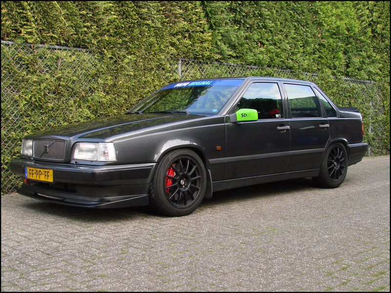 black volvo sedan car