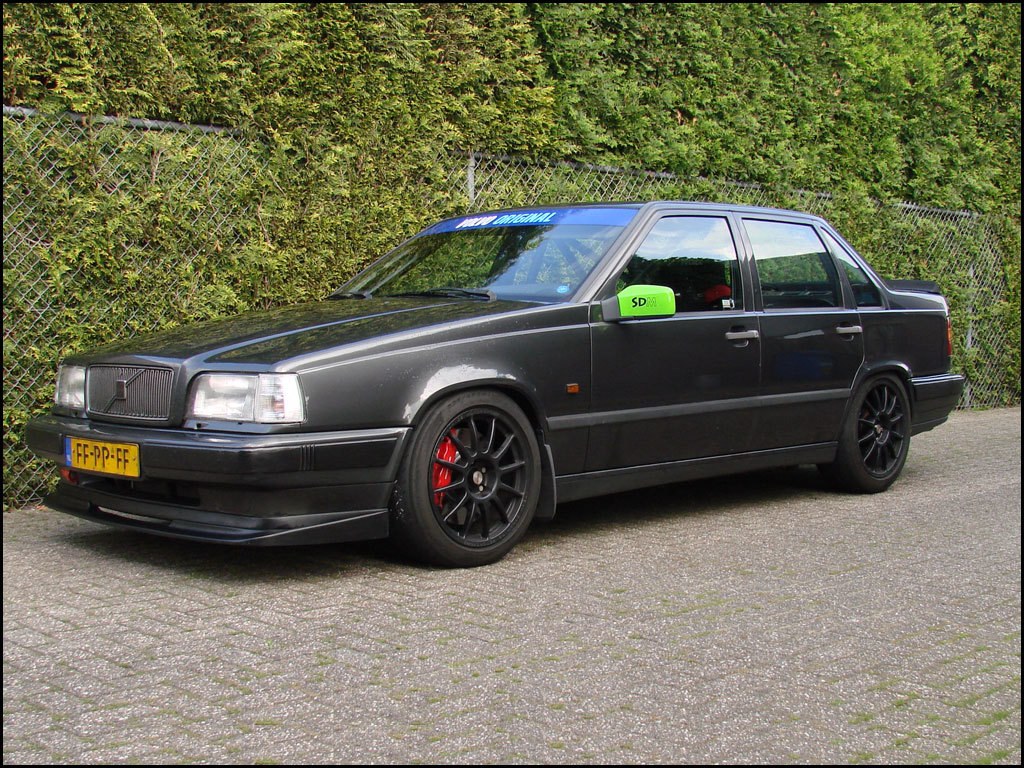 black volvo sedan car