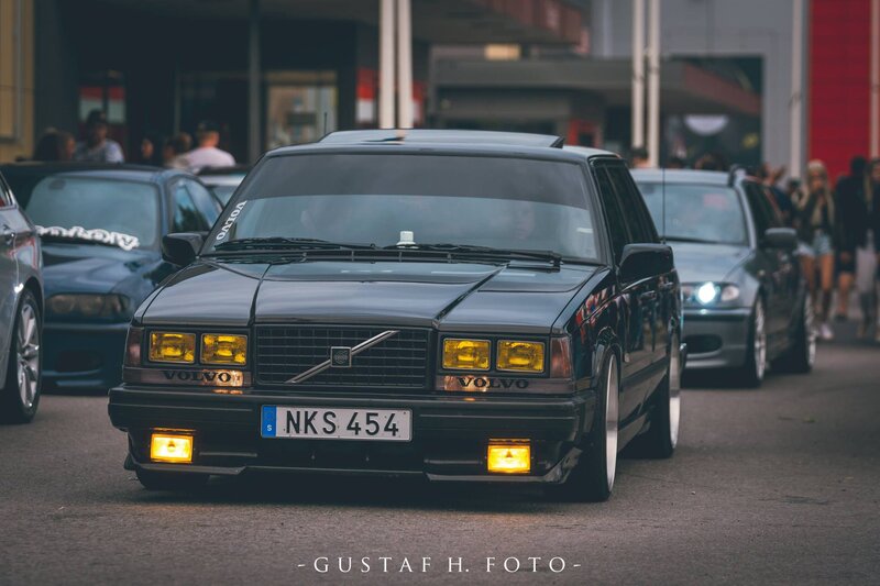 Black Volvo Station Wagon — Dramatic, Afternoon