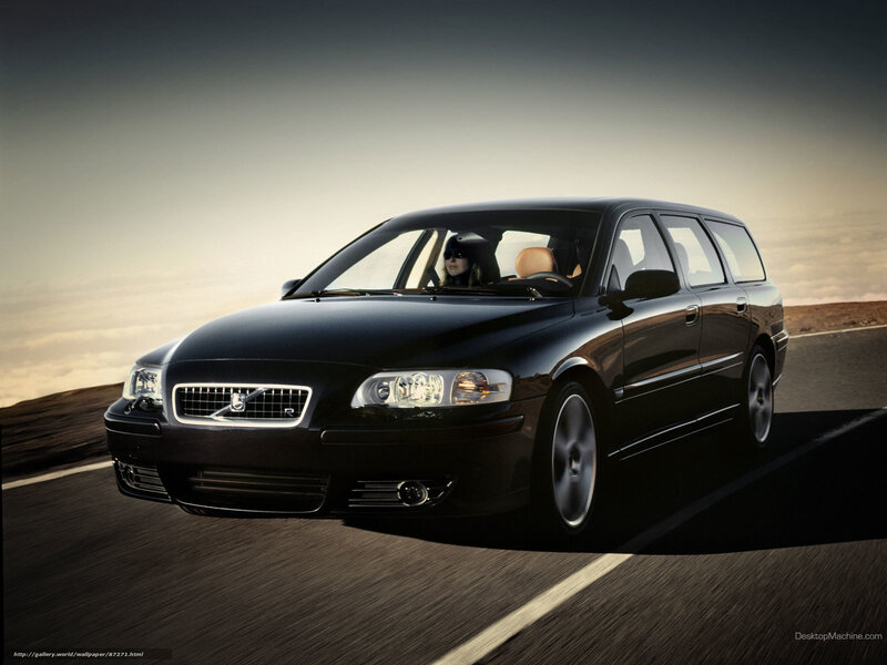 Black Volvo Station Wagon — Dramatic
