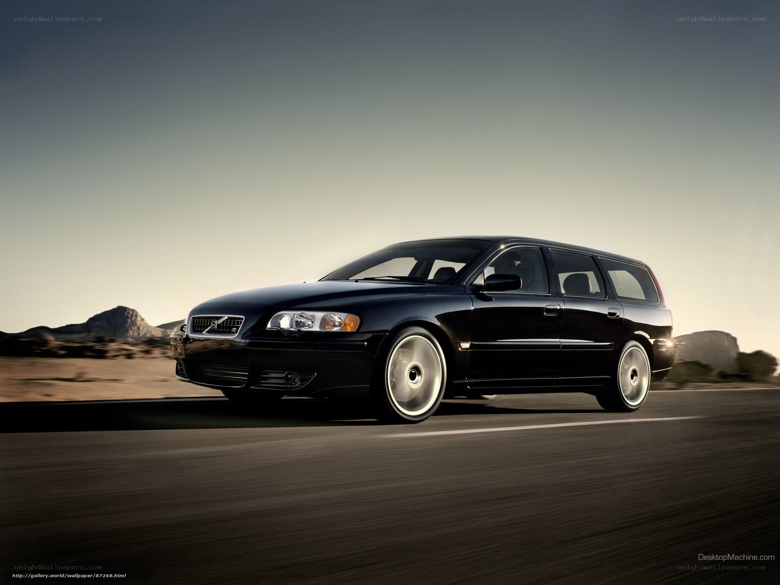 black volvo station wagon