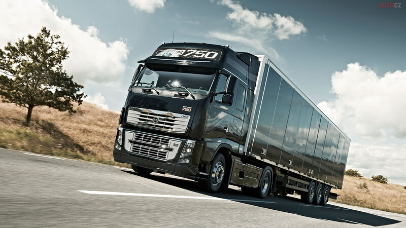 Black Volvo Truck — Dramatic, Afternoon