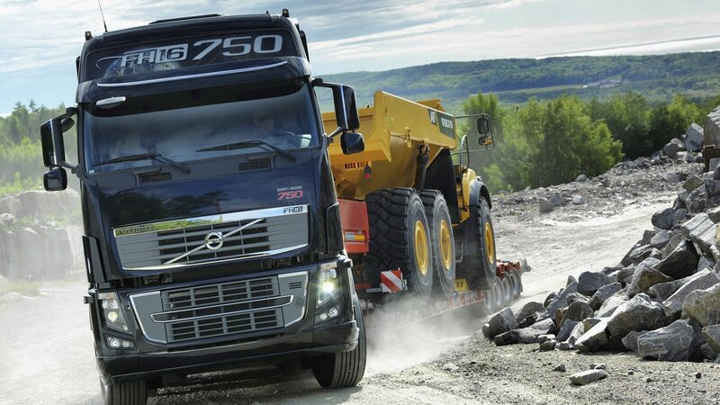 Black Volvo Truck — Industrial