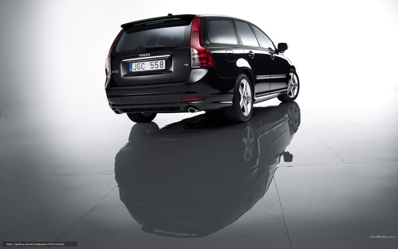 black volvo v50 station wagon
