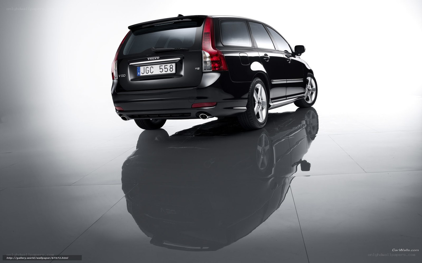 black volvo v50 station wagon