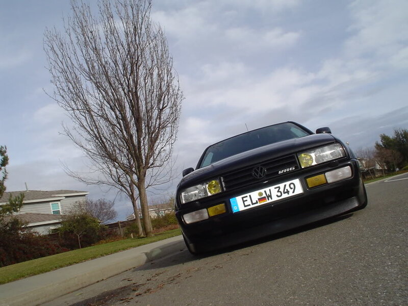 Black VW Corrado VR6 on street