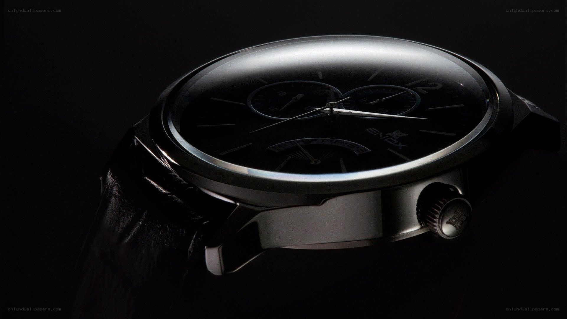 black watch on dark background