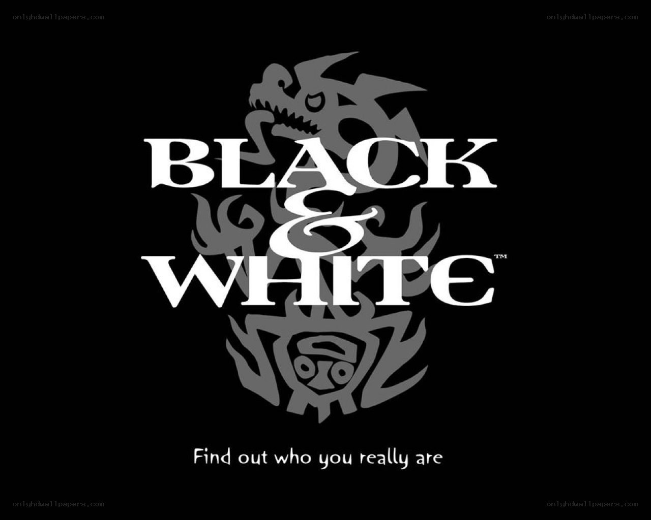 Black & White game logo