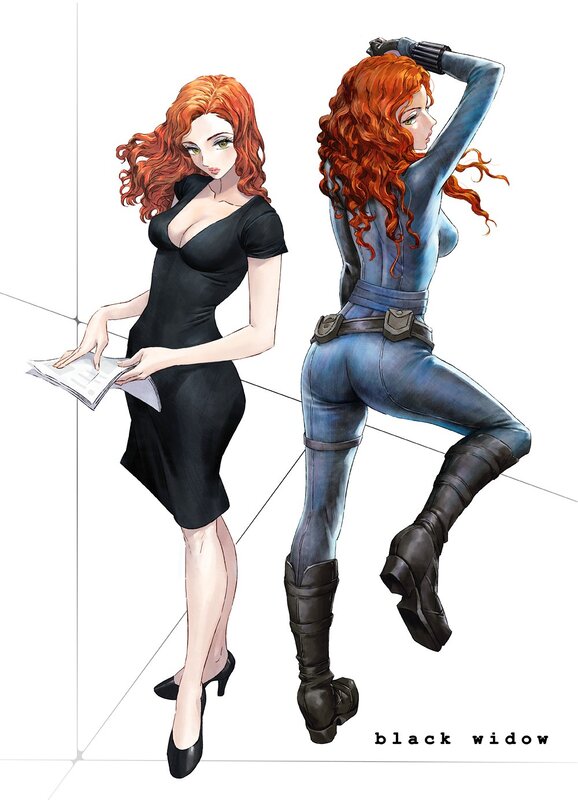 Black Widow character design
