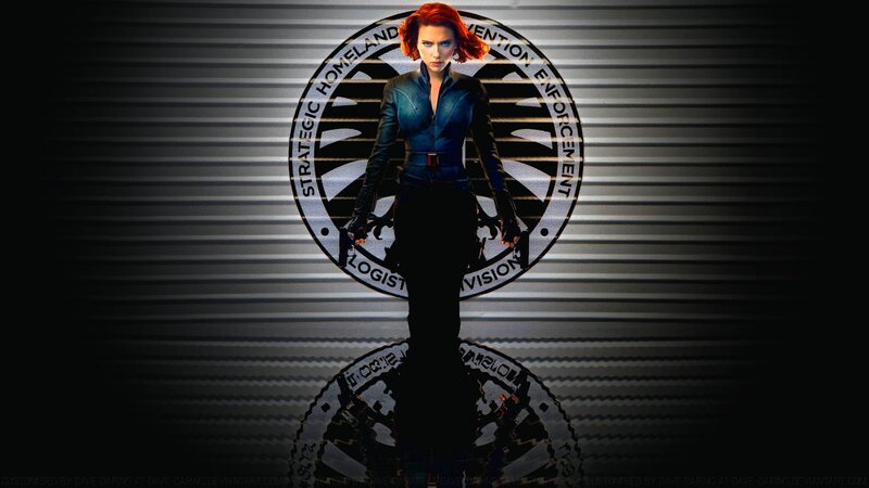 Black Widow Character — Dramatic, Digital Art, Logo