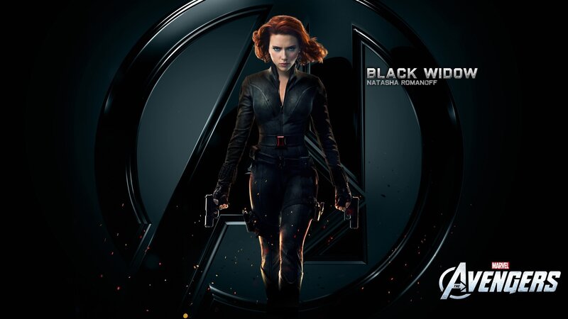 Black Widow Character — Dramatic, Photograph