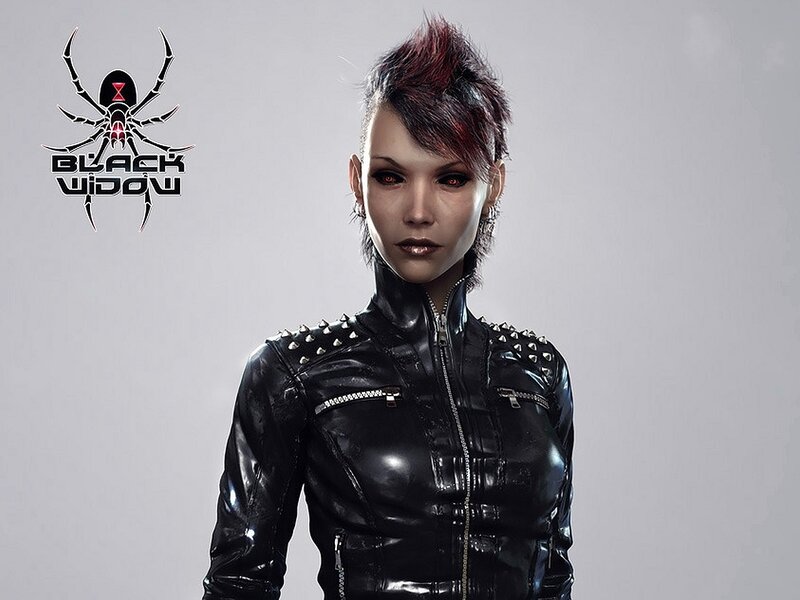 Black Widow character portrait