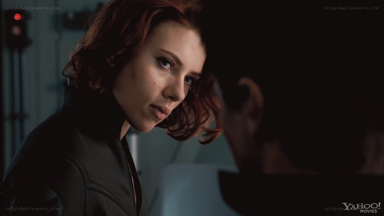 black widow in a tense moment