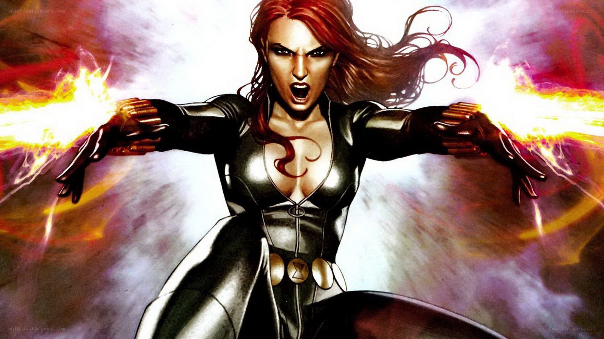 Black Widow in action