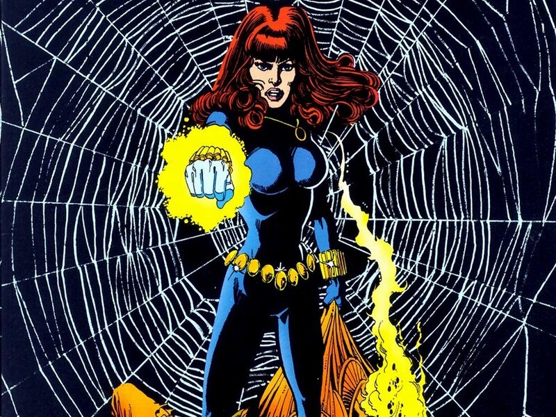 Black Widow in action