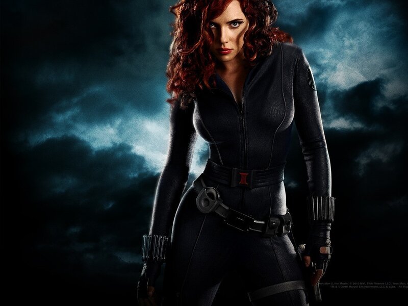 Black Widow in action pose