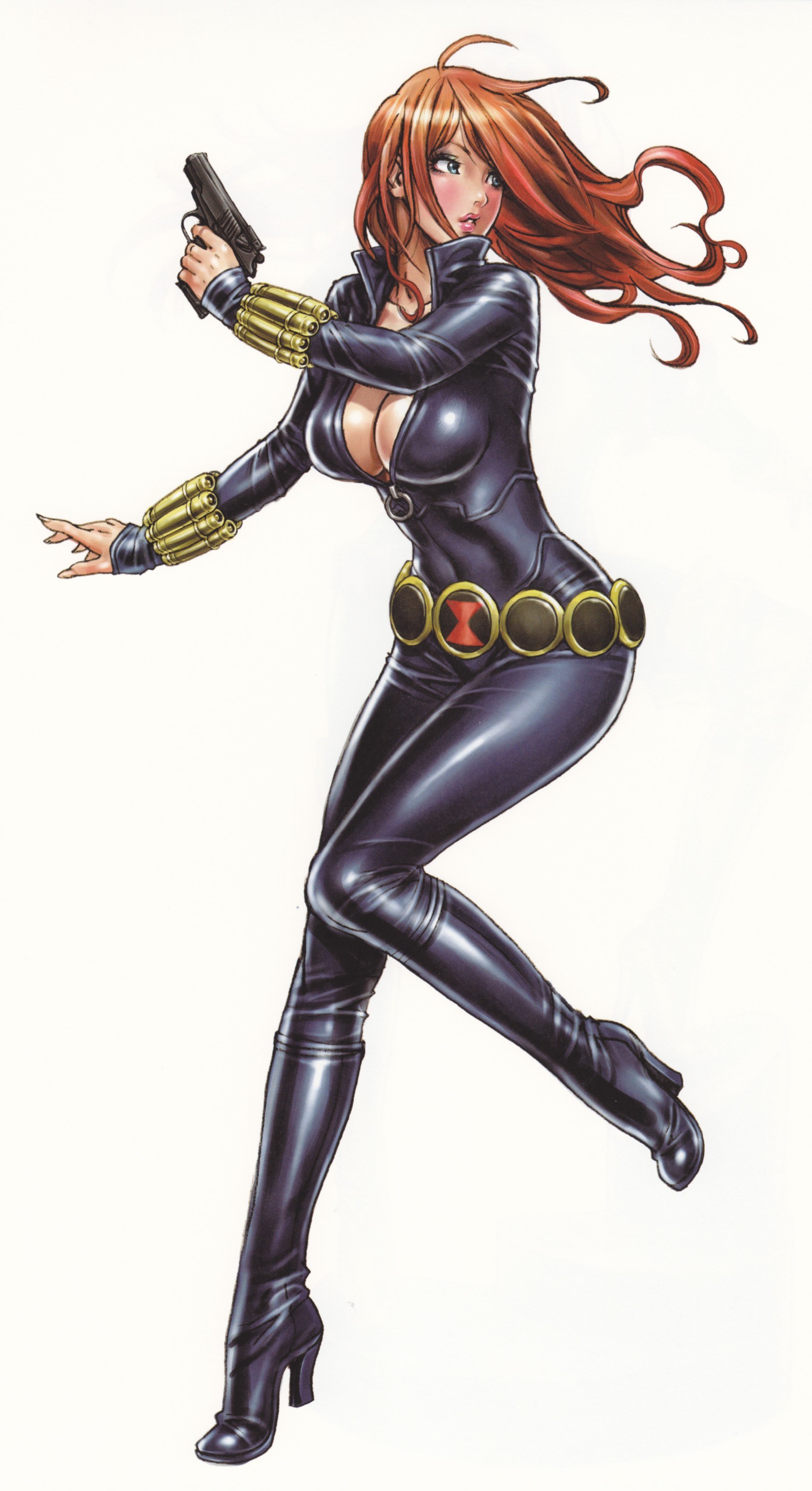 Black Widow in action pose