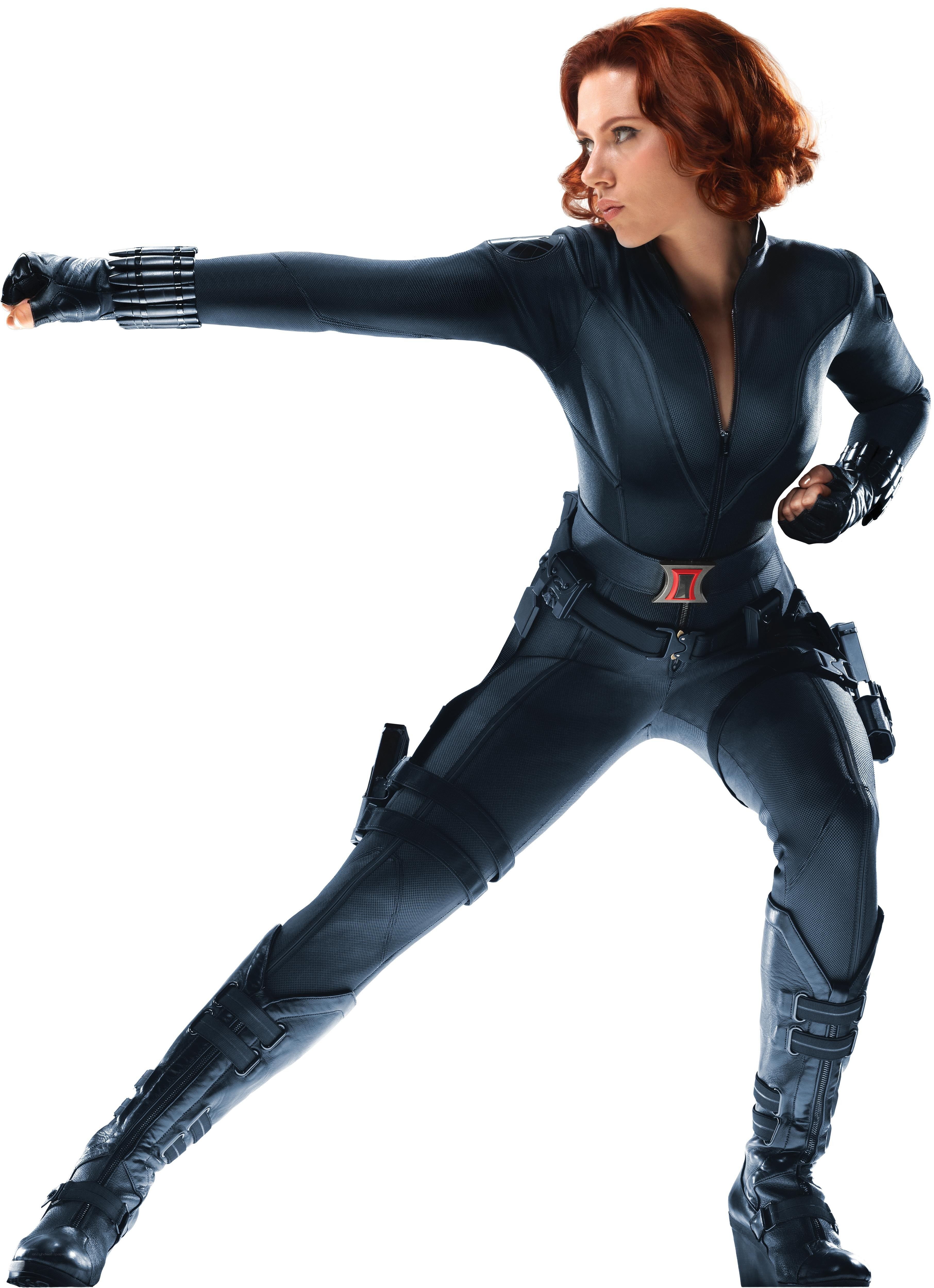 Black Widow in action pose